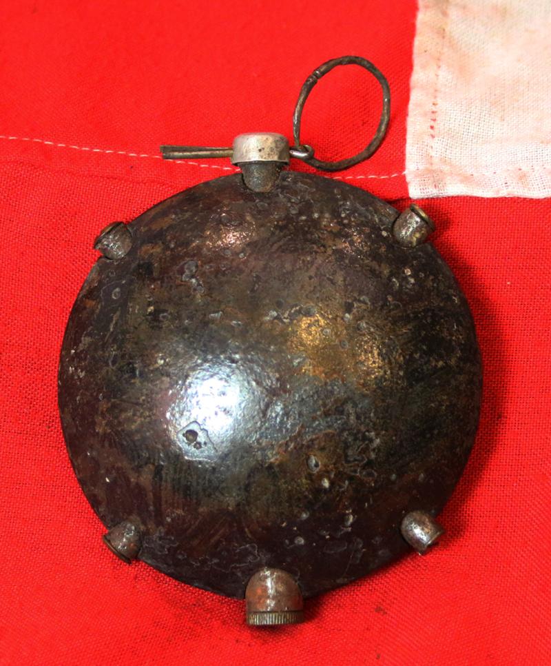 An Incredible & Rare To Find In This Condition Souvenir From The Trench Warfare of the Great War. A Very Good German WW1 1915 Discus Grenade, Discushandgranate An Improved 1913 Type