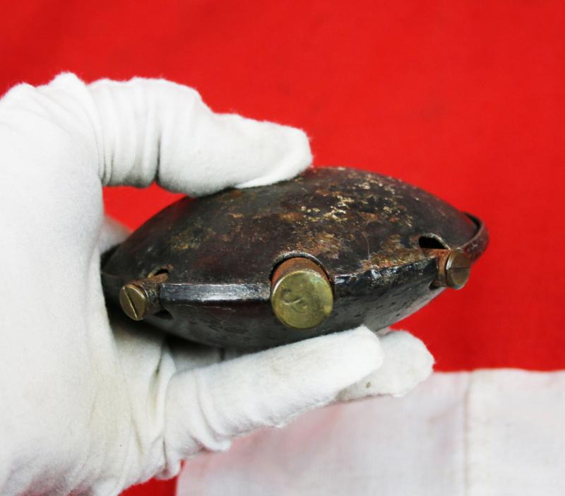 An Incredible & Rare To Find In This Condition Souvenir From The Trench Warfare of the Great War. A Very Good German WW1 1915 Discus Grenade, Discushandgranate An Improved 1913 Type