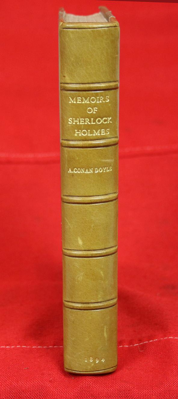 A Superb Leather Bound Volume of Sir Arthur Conan Doyle's, - The Memoirs of Sherlock Holmes. Leather Bound, Ist