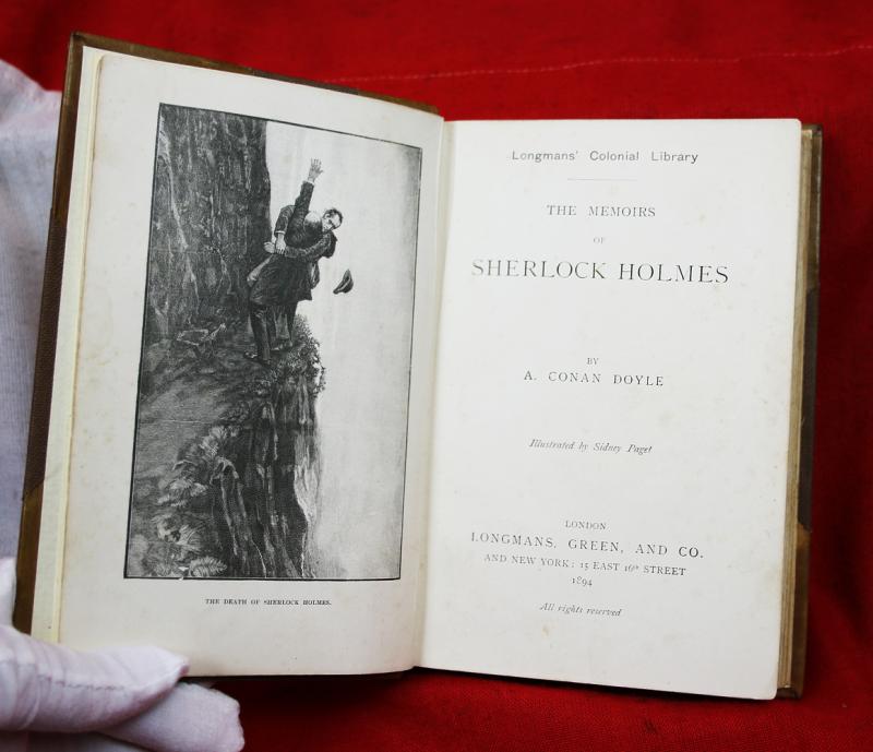 A Superb Leather Bound Volume of Sir Arthur Conan Doyle's, - The Memoirs of Sherlock Holmes. Leather Bound, Ist