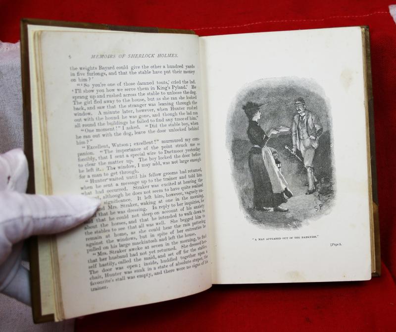 A Superb Leather Bound Volume of Sir Arthur Conan Doyle's, - The Memoirs of Sherlock Holmes. Leather Bound, Ist