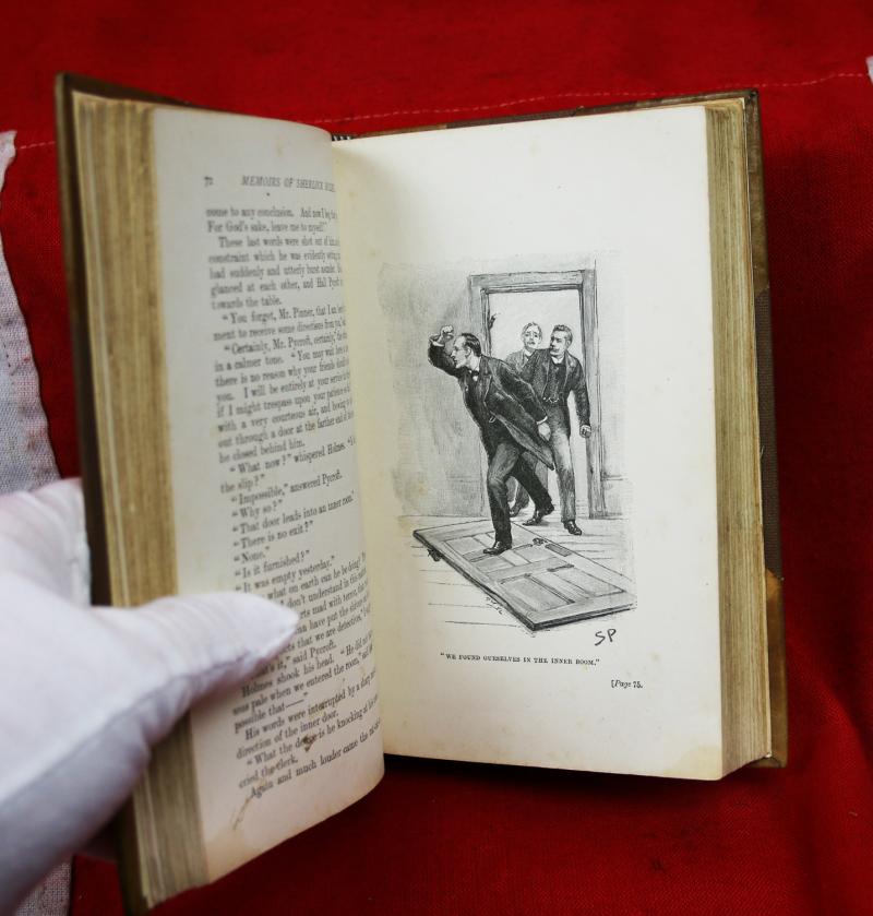 A Superb Leather Bound Volume of Sir Arthur Conan Doyle's, - The Memoirs of Sherlock Holmes. Leather Bound, Ist