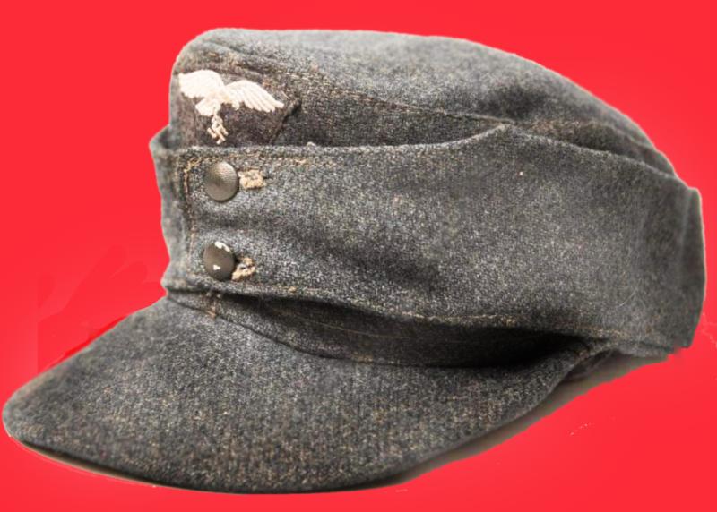 M43 Luftwaffe Trapezoid Eagle 'Ski Cap' Insignia. Tunic Removed