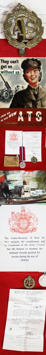 Medal Of Iris Kinchin {nee Armstrong} Former SOE Cypherette in The Far East. With Her Letter From The Medal Department, Medal Issue Box, Silver Enamel Ring and Badge.