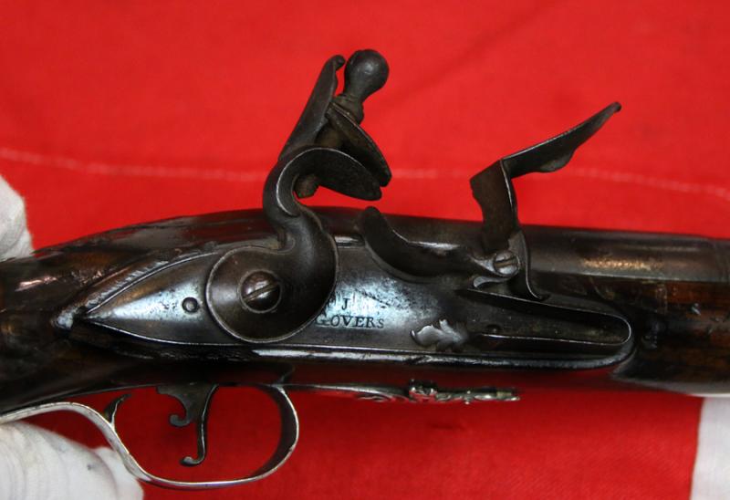 A Pair Of Finest Irish Silver Mounted Holster Pistols By John Govers Of Dame St. Dublin 1760. Finest Silver Cartouches Each One Engraved With The Original Owner, An Irish Duke's, Noble Crests, Of Irish Ducal Crowned Lions Passant, Set In Noble Shields