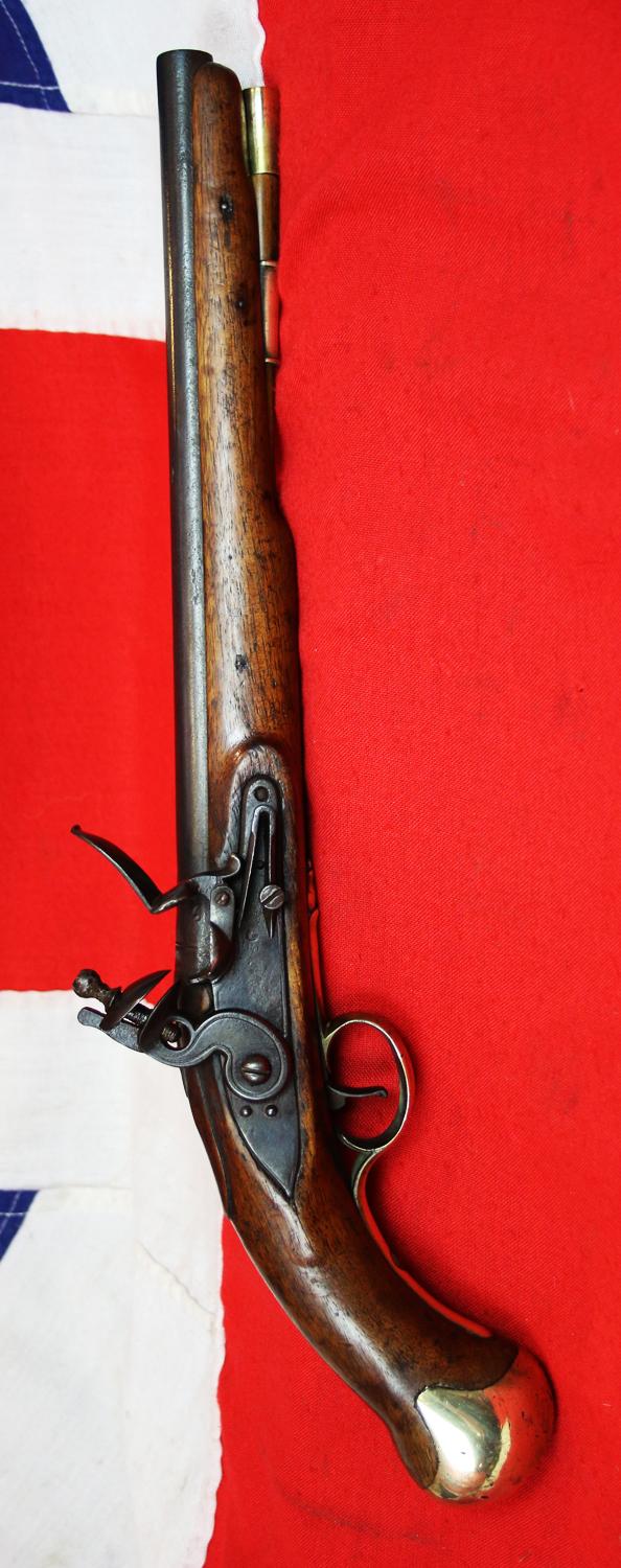 An 1801 Pattern, Tower of London, Royal Navy Issue, Long ‘Sea Service Pistol’, Tower of London GR Crown Lock, Fine Stock & 'Skull Crusher' Butt Cap, From The Battle Of Trafalgar Historic Nelson Period, Stock Dated 1803