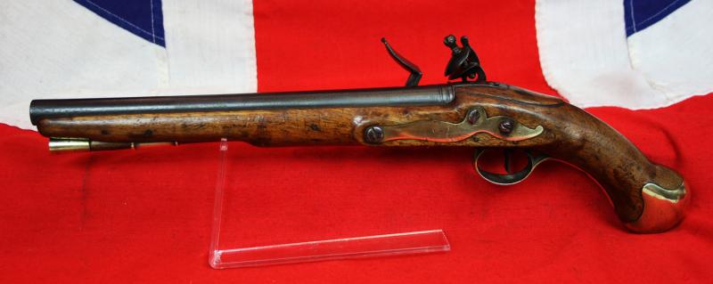 An 1801 Pattern, Tower of London, Royal Navy Issue, Long ‘Sea Service Pistol’, Tower of London GR Crown Lock, Fine Stock & 'Skull Crusher' Butt Cap, From The Battle Of Trafalgar Historic Nelson Period, Stock Dated 1803