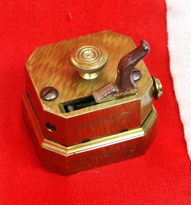 A Superb & Most Scarce King George IIIrd Period Therapeutic Phlebotomy Mechanical Instrument, A Scarifyer Of Superb Quality by Ferguson of London. A Pistol Action To Instantaneously Release & Retract 12 Rotating Blades to Slice The Skin For Blood Letting