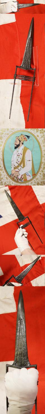 An Early, Historical and Fine, Original, Moghul Empire Katar. As With Most Of The Fine, Surviving, Early Katar It Has an Armour Piercing Blade. Made and Used From the Time Of Moghul Emperor Shah Jahan in the 17th Century