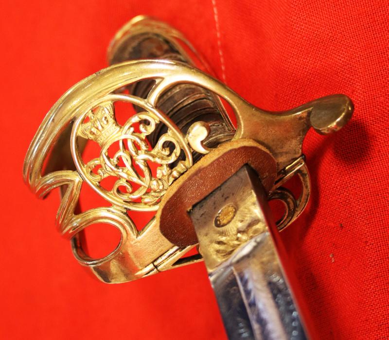 A Beautiful and Good Example, of An Original, Zulu War Sabre, An 1822/45 Pattern British Infantry Officer's Sword, of Field Rank, For Majors & Above, With Gothic Hilt and Queen Victoria's Cypher