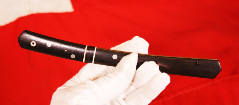 A Delightful & Most Beautiful Edo Period, Japanese Kaiken {Or Kwaiken} Tanto, with Beautifull Hamon Wonderful Polish and Horimono Mei Signature