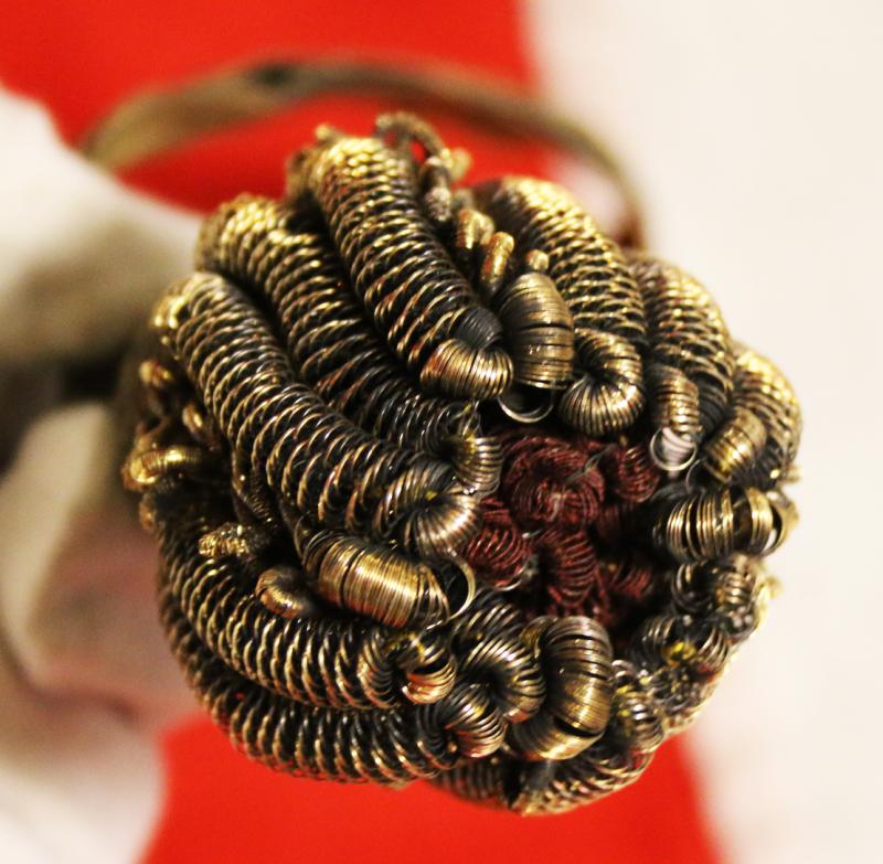 A Superb and Rare King George IIIrd, Napoleonic Wars Era Sword Knot Used in the Peninsular War and Waterloo Period by British Generals & Staff Officers. A Finest Quality All Gold Bullion Sword Knot