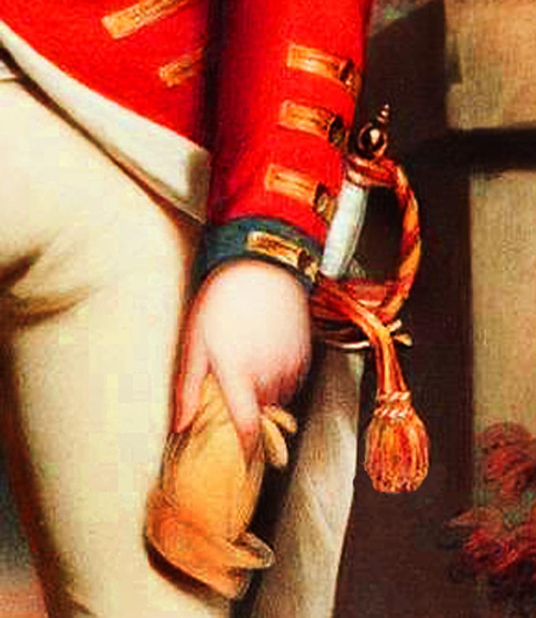 A Superb and Rare King George IIIrd, Napoleonic Wars Era Sword Knot Used in the Peninsular War and Waterloo Period by British Generals & Staff Officers. A Finest Quality All Gold Bullion Sword Knot